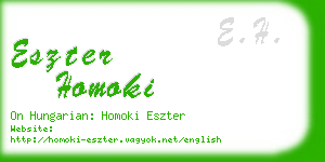 eszter homoki business card